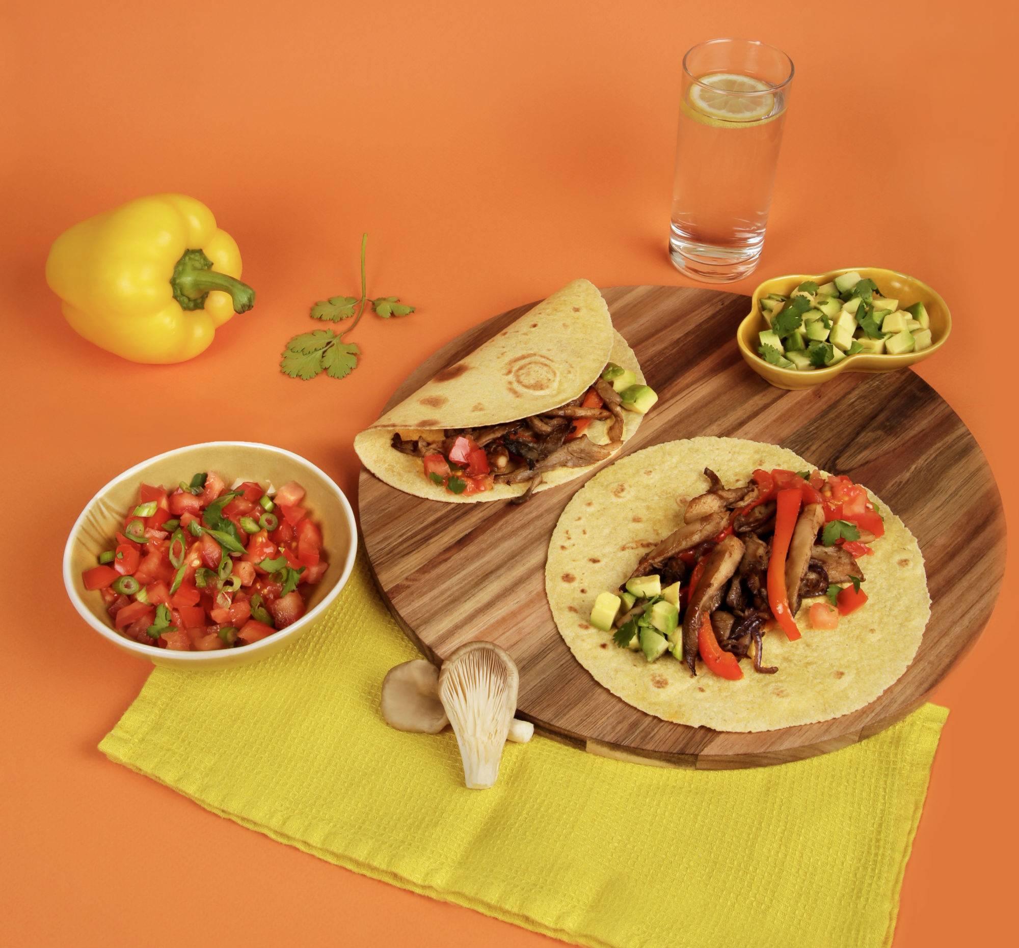 39 – HONGRIE- Fajitas végétariennes aux champignons