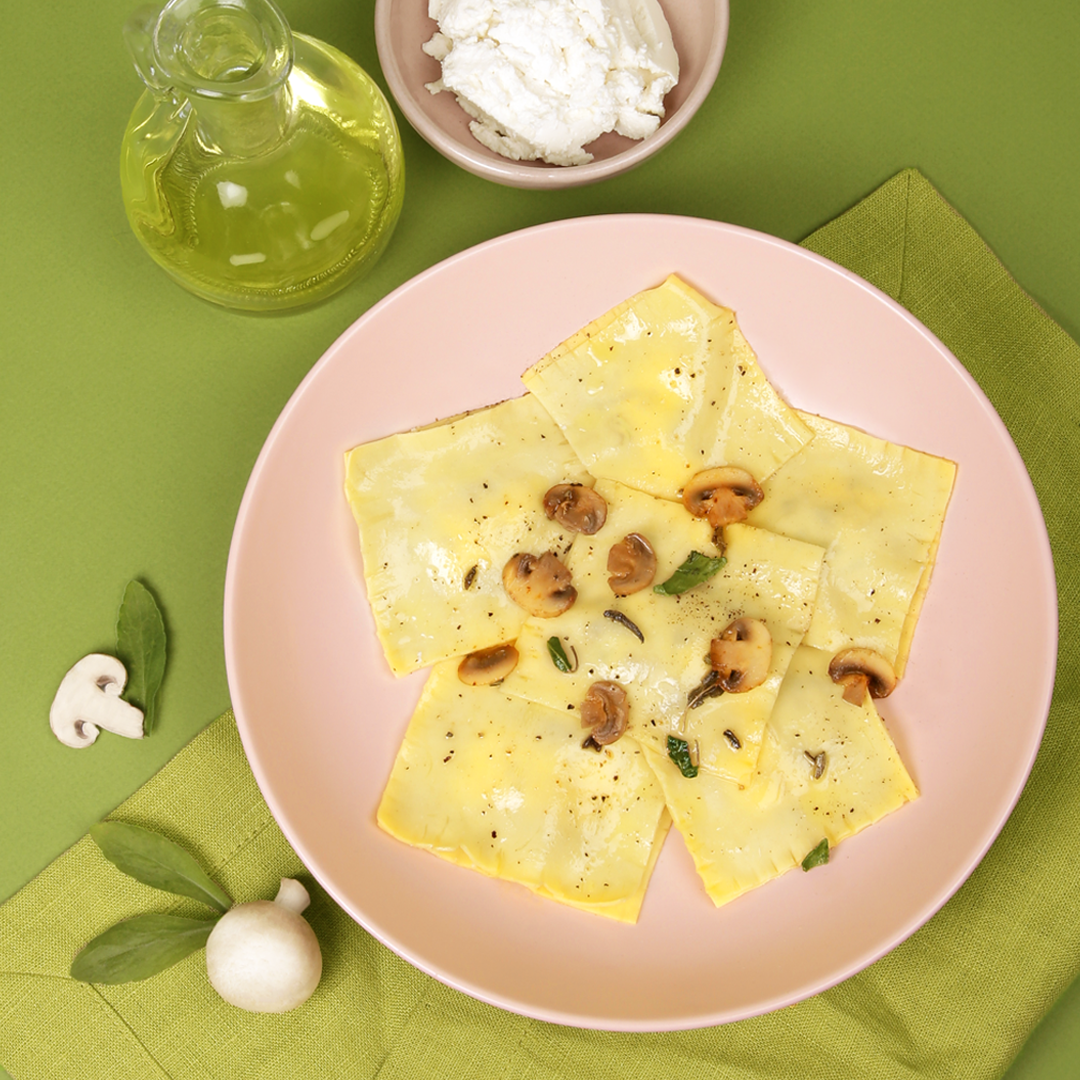 BABY_48_Mushroom & ricotta ravioli with sage butter