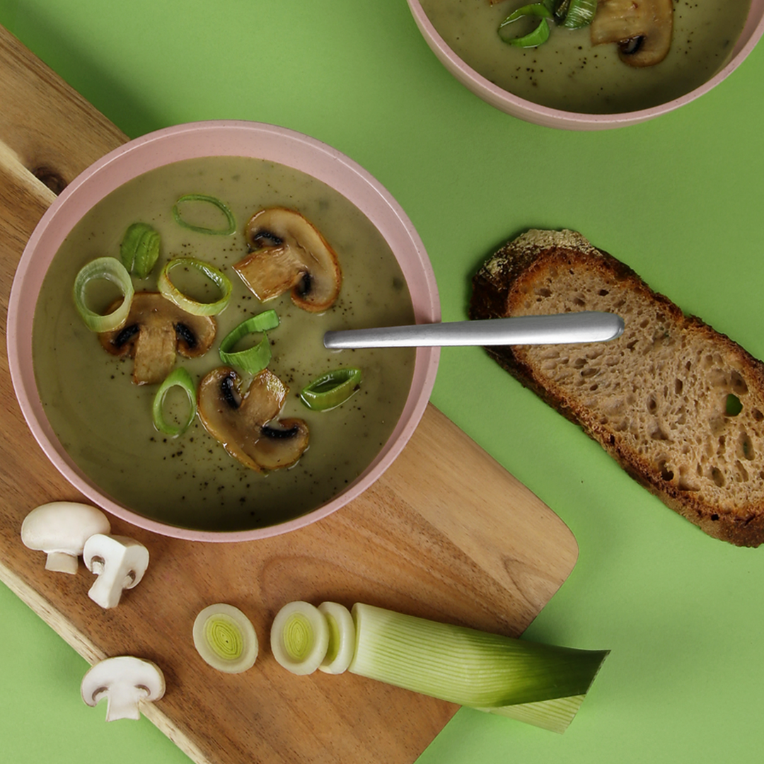HU_11_Creamy leek soup with sauted mushroom